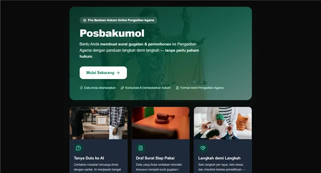 Screenshot Posbakumol